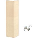 Rohrschneider Kratzecke für Katzen mit Spielball - Gr. 3 - Robustes Sisal und Plüsch, Einfach zu Befestigen - Schwarz - Preisvergleich