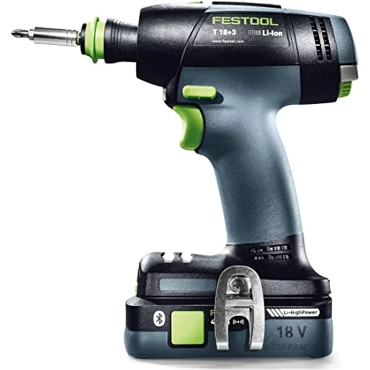 Festool T 18+3 HPC 4,0 I-Plus Akku-Bohrschrauber 18V 50Nm + Zubehör + 2x Akku 4Ah + Ladegerät + Koffer (576446) – Bild 4