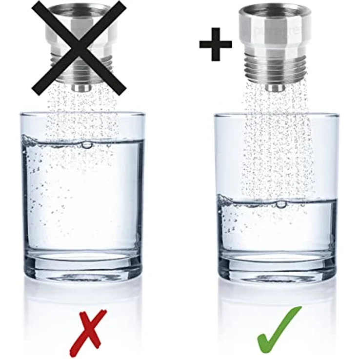 puregreen Dusch-Wassersparer | Leichte Installation, passend auf nahezu alle Duscharmaturen & Duschköpfe | Bis zu 50% Wasser sparen ohne Komfortverlust [chromfarben] – Bild 4