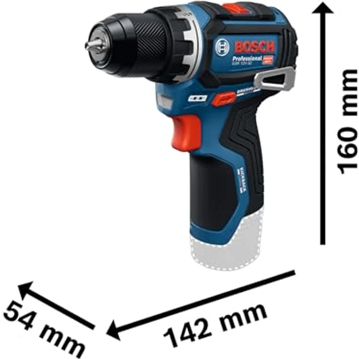 Bosch Professional GSR 12V-32 (L) Akku-Bohrschrauber, kompakte Bauweise mit Advanced KickBack Control – Bild 6