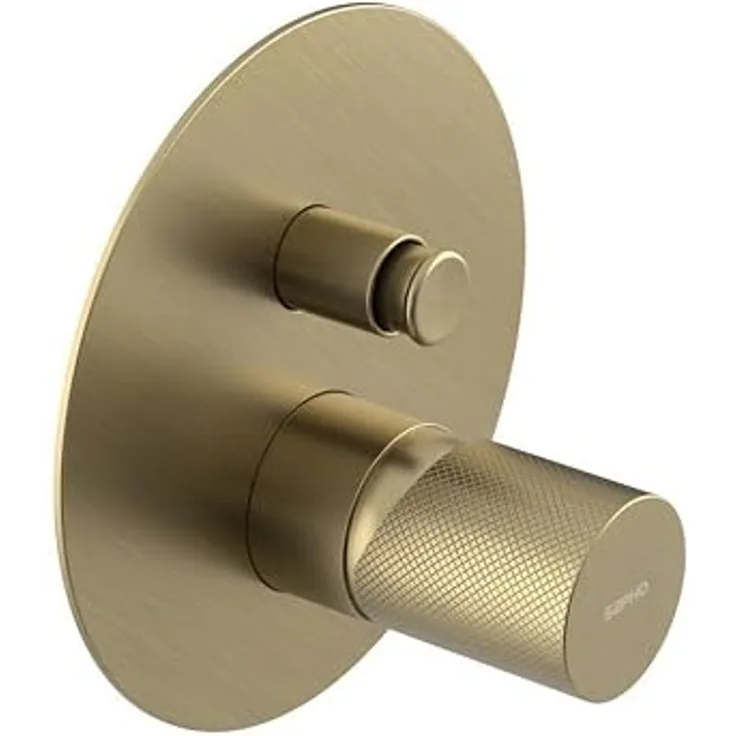 Sapho ULTRATAP Unterputz-Duscharmatur, 2 Weg, Gold matt, Messing, Hebelsteuerung
