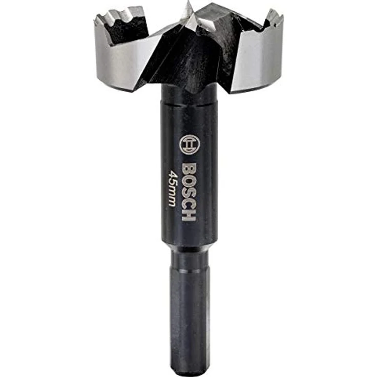 Bosch Forstnerbohrer 45 mm, Präzisionsbohrer mit zahnförmigem Design und hoher Lebensdauer für Holzarbeiten – Bild 1
