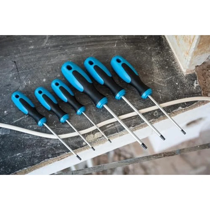 Hazet Schraubendreher-Satz, Anzahl Werkzeuge: 6, 1 Stück, klinge mattverchromt, spitze brüniert, 810T-6 – Bild 2