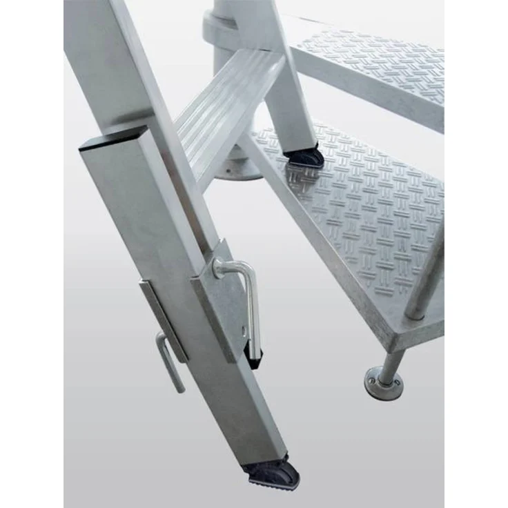 MUNK Günzburger Steigtechnik 19917 Holmverlängerung, Höhenverstellbar bis 375 mm für sicheren Stand auf unebenem Boden