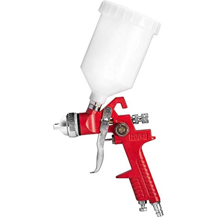 BENBOW Lackierpistole HVLP 2.5 mm Düse, 600ml Behälter, mit robuster Aluminiumkonstruktion und teflonbeschichteten Dichtungen – Bild 6