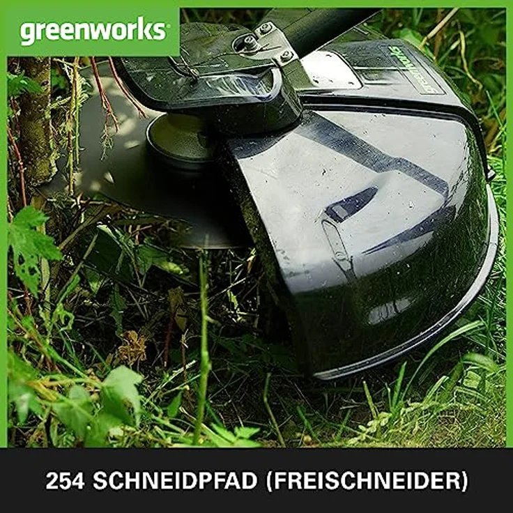 Greenworks Akku-Rasentrimmer und -Sense 2in1 GD40BC Li-Ion 40V 40cm-25cm Schnittbreite 2mm Faden-Messer 5300 U-min verstellbarer Zusatzgriff leistungsstarker brushless Motor ohne Akku u. Ladegerät – Bild 3