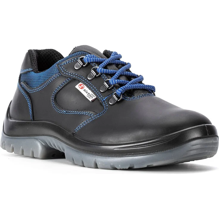 Sixton Sicherheits-Halbschuh KENTUCKY S2, schwarz, EN 20345:2011, Stahlkappe, rutschhemmende PU-Laufsohle, Größe 37