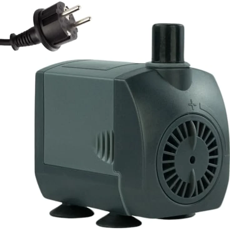 KERRY Salz-Wasserpumpe KEP750N – 700 L/H | nur 10 Watt | 10m Kabel | 140 cm Förderhöhe | schwarz/graue Teichpumpe/Aquariumpumpe/Springbrunnen-Pumpe – Bild 2