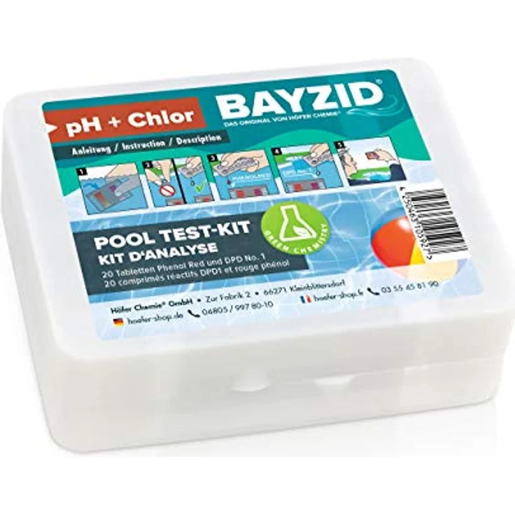 Test-Kit zur optimalen Messung des Chlorgehalts und pH-Werts – Bild 2