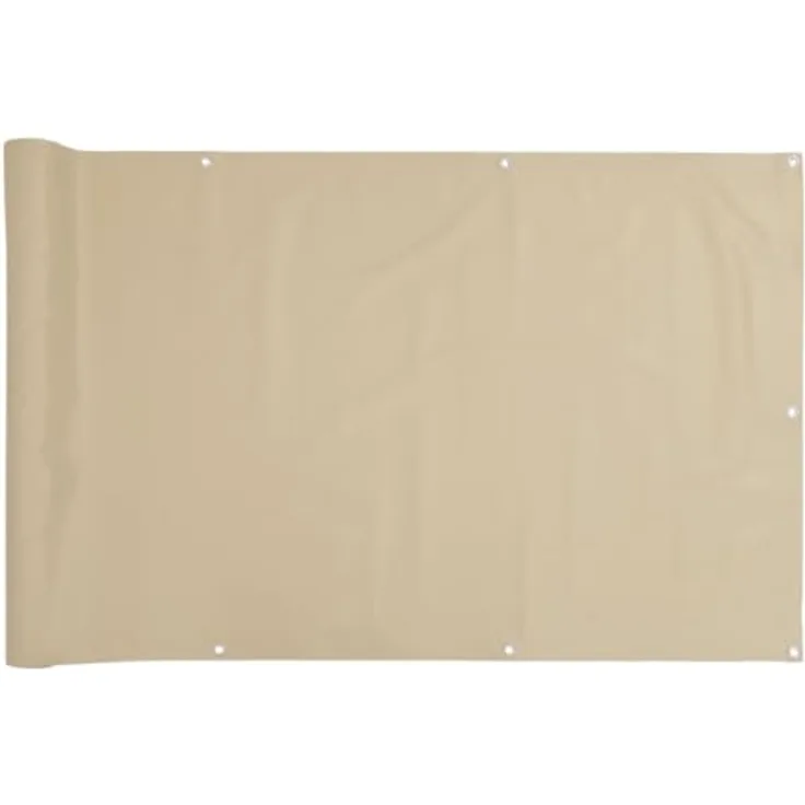 vidaXL Balkon-Sichtschutz Beige 120x400 cm Oxford-Gewebe