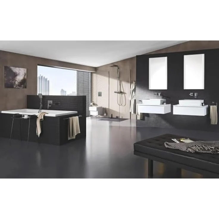 GROHE Euphoria SmartControl 310 Duo, Duschsystem mit Thermostat, Regendusche mit 2 Strahlarten, Verbrühschutz, anthrazit – Bild 2