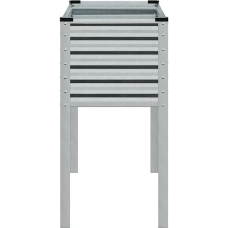 vidaXL Pflanzkübel 100x41x90 cm Verzinkter Stahl, Geräumiger Blumenständer für den Garten – Bild 5