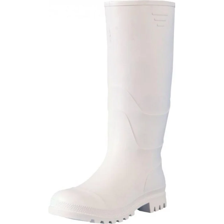 Feldtmann Berufsstiefel O4 "METZGER", PVC Gummistiefel, wasserdicht, schmutzabweisend, Größe 41, weiße Nitrilsohle