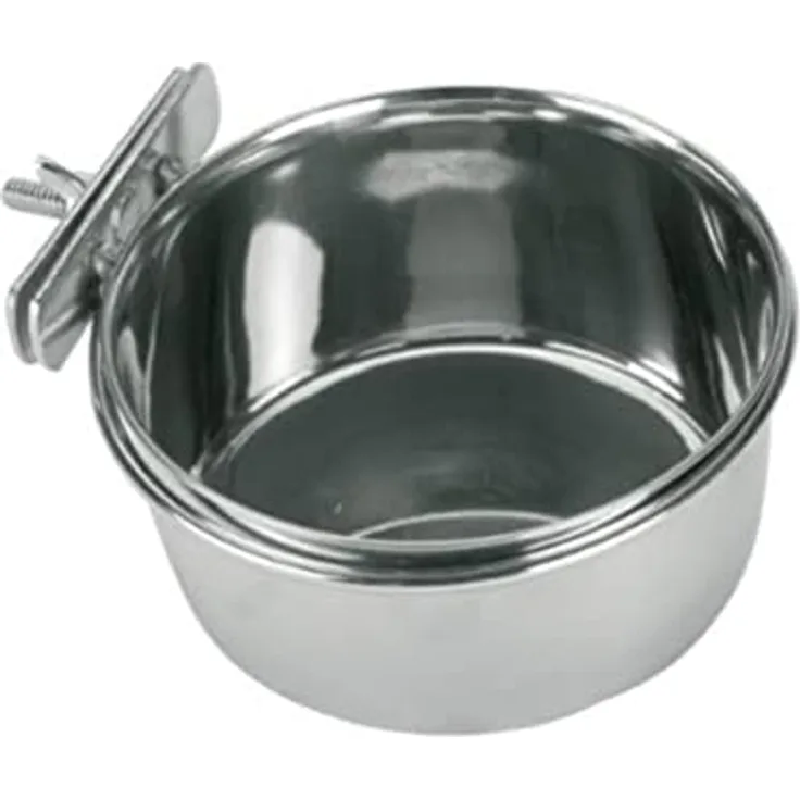 Kerbl Edelstahlnapf 300 ml, 9 cm Schraubbefestigung
