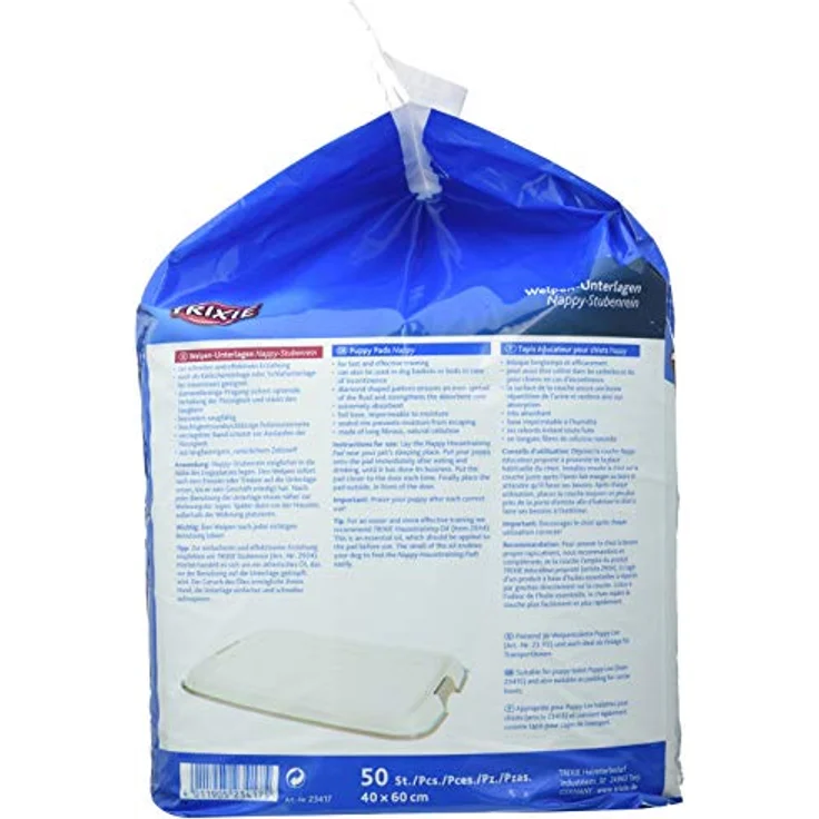 Trixie Welpen-Unterlage „Nappy-Stubenrein“ 50 Stück Vorteilspack – Bild 3