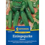 Kiepenkerl Gurken Diamant F1, ertragreiche kernlose Einlegegurke mit Mehltauresistenz, dunkelgrün