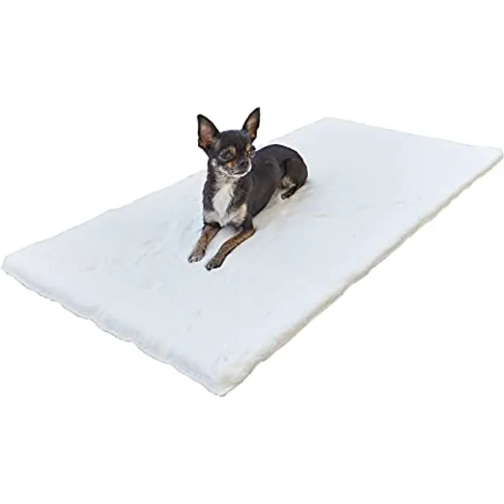 Pets Club Hundedecke 50 x 80 cm waschbar Tierdecke Katzendecke Tierbett Katzen Hunde Haustierdecke Hundebett (Weiß)