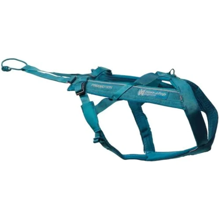 Non-stop dogwear Freemotion Geschirr 5.0, Blaugrün, reflektierend, strapazierfähig und bequem – Bild 1