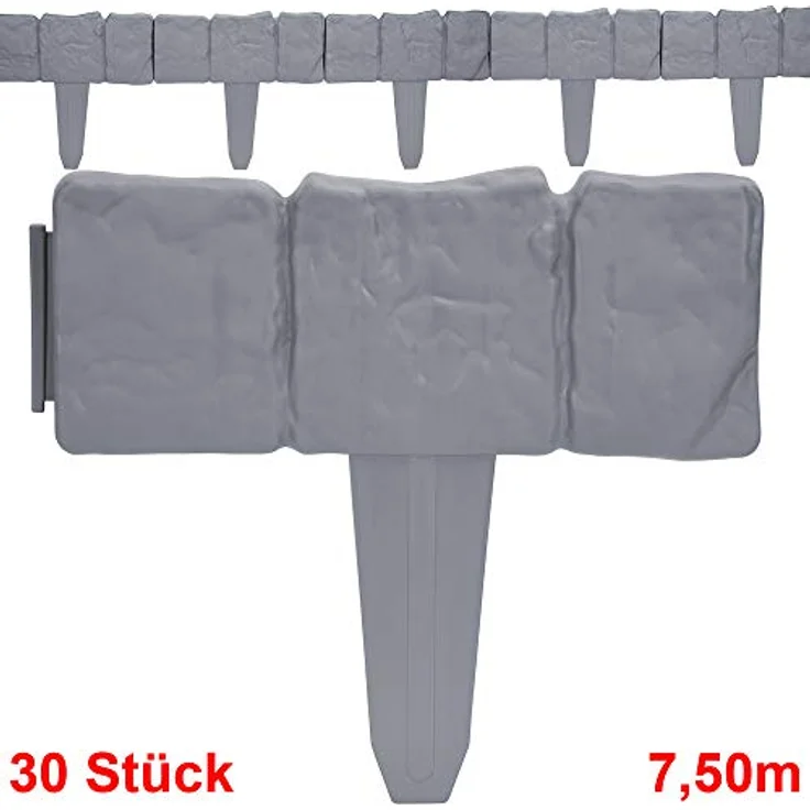 Beeteinfassung Granit - Stein Optik 2,5m bis 20,0m Rasenkante - Preisvergleich – Bild 2