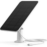 SwitchBot Solarpanel für Outdoor Spotlight Cam, wetterfestes Solarpanel mit 3 m USB-C-Kabel, weiß