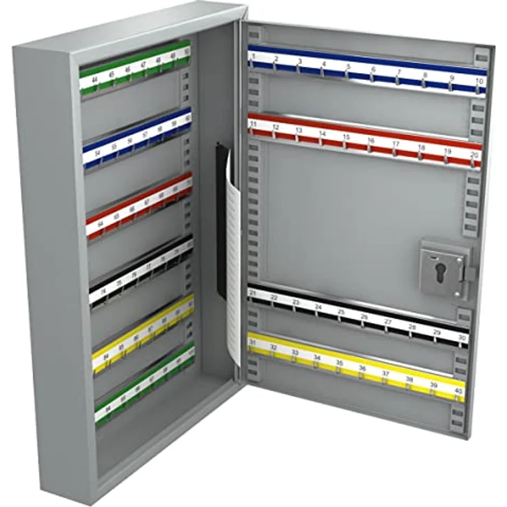 BASI Tresor Schlüsselschrank (Spar-Set) mit 100 Haken, PZ-Vorrichtung, H550xB380xT80 mm, Set inklusive Halbzylinder – Bild 4