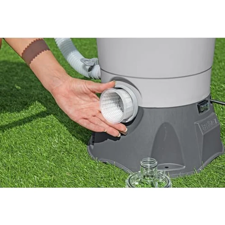 Bestway Sandfilteranlage 58515, Poolpumpe mit 6-Stufen-Regelventil und ChemConnect, für Beckengröße 1100-1600 l, 3028 l/h Leistung – Bild 8