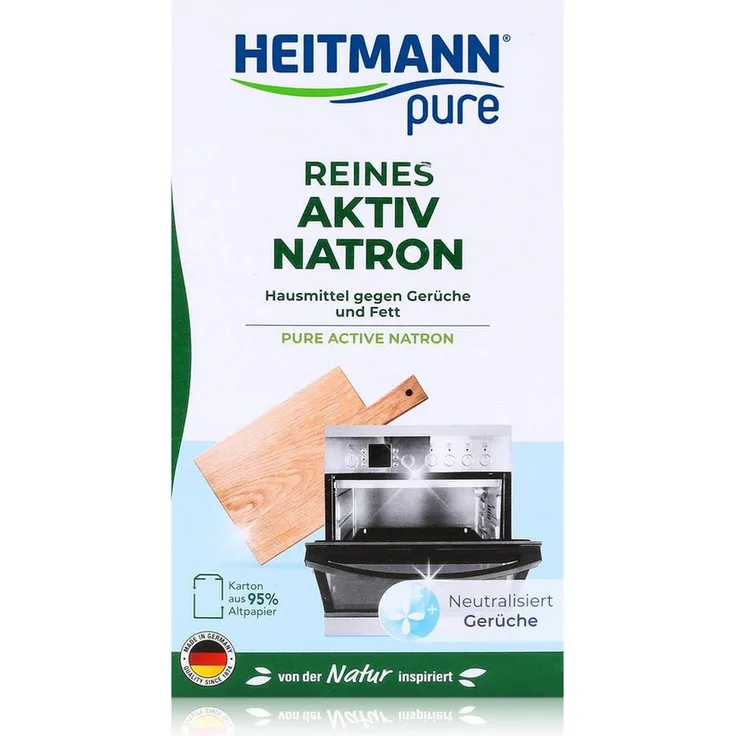 HEITMANN pure Reines Aktiv-Natron 450g, umweltfreundlicher Küchenreiniger zur Geruchsneutralisation und Fleckenentfernung