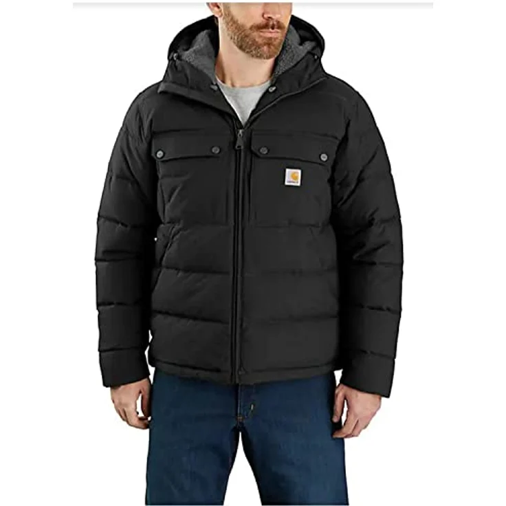 Carhartt Montana Loose Fit Insulated Jacket, wasserabweisend und windresistent, mit drei-teiliger Kapuze und mehreren Taschen – Bild 4