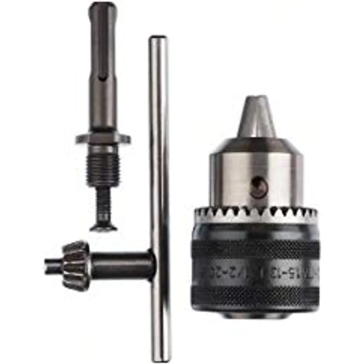 Bosch Zahnkranzbohrfutter (SDS-plus-Adapter, Bohrfutterschlüssel, Rechts--Linkslauf, Spannbereich: 1,5 - 13 mm) – Bild 2