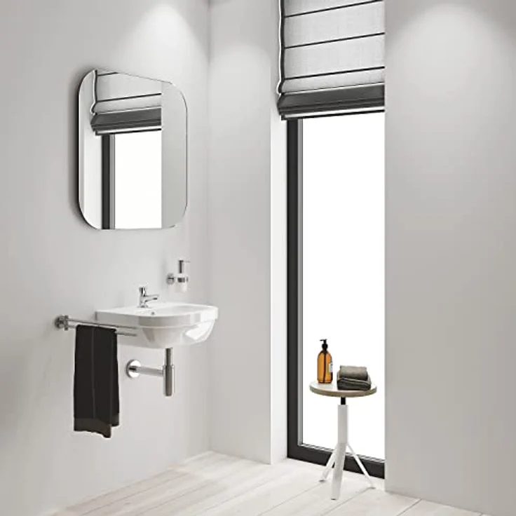 Grohe Standventil Costa 20404001, Badarmatur mit Metallgriff, chrom, ohne Ablaufgarnitur, wärmeisoliert, Longlife-Top – Bild 4