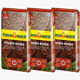 Palette Pinienrinde Dekor Plus 60-100mm - 13x60l (780l), Natürlicher Mulch & Deko
