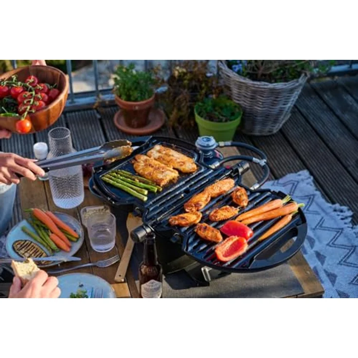 NomadiQ Closed Grill Plate (Placha), Grillplatte aus leichtem Stahl mit PFAS-freier Antihaftbeschichtung für vielseitige Gerichte – Bild 3