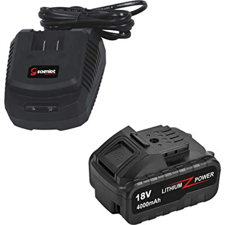SCHMIDT security tools Akku-Winkelschleifer AG-115 Trennschleifer 4.0Ah Koffer, Schwarz-Rot, 8.000 U/min Drehzahl, 18V Lithium-Ionen – Bild 6