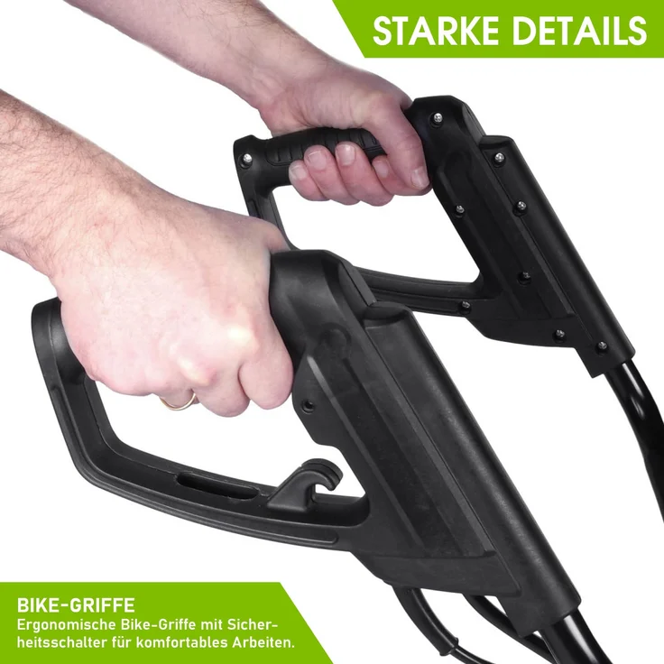 BRAST Motorhacke Elektro Gartenfräse 1500 Watt 45cm Arbeitsbreite 24 Hackmesser Kultivator Ackerfräse Hacke – Bild 9