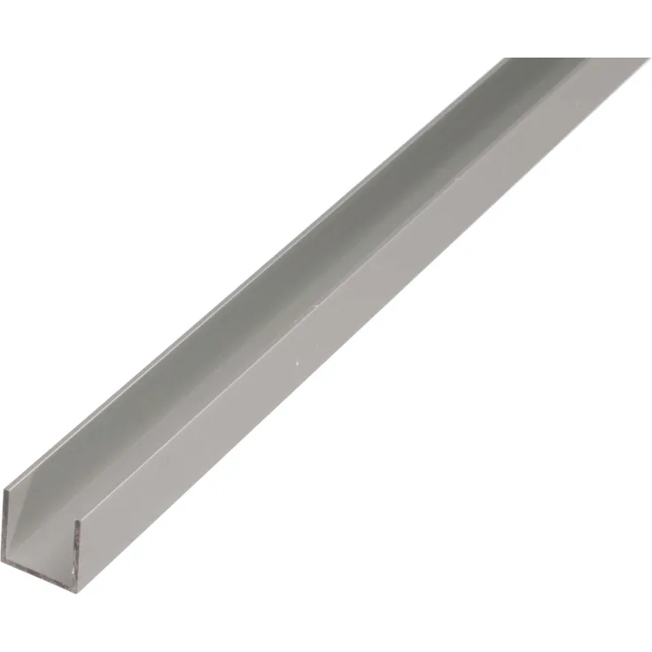 Alberts U-Profil | Aluminium, silberfarbig eloxiert | 1000 x 20 x 20 mm 
(473877)