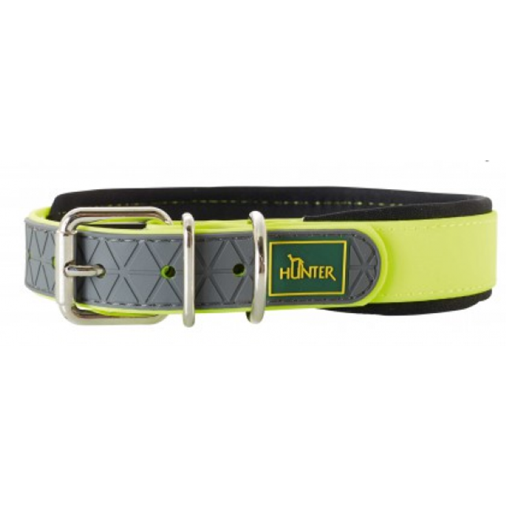 Hunter Hunde-Halsband Convenience Comfort neon-gelb XS-S