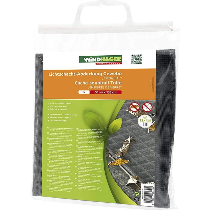 Windhager Lichtschachtabdeckung Fiberglas 60x135 cm – Bild 1