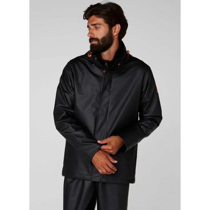 Helly Hansen Regenjacke GALE RAIN JACKET (1-St), Arbeitsjacke mit verlängertem Rücken und YKK® Frontreißverschluss