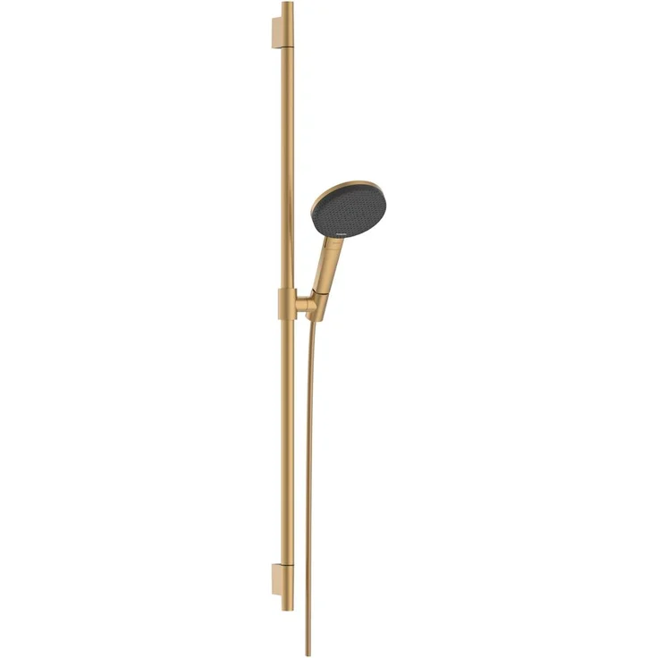 Hansgrohe Raindance Alive Select S 125mm Brauseset, 3jet EcoSmart, 7,1l/min, Brausestange Unica S Puro 90cm, Brushed Bronze, 24603140