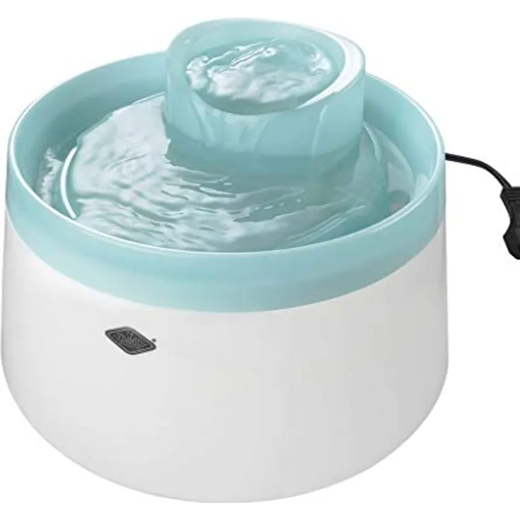 Europet Bernina 603-445785 Wasserspender Cascade 22x22x15 cm, inklusive Kohlefilter, 12 V, blau