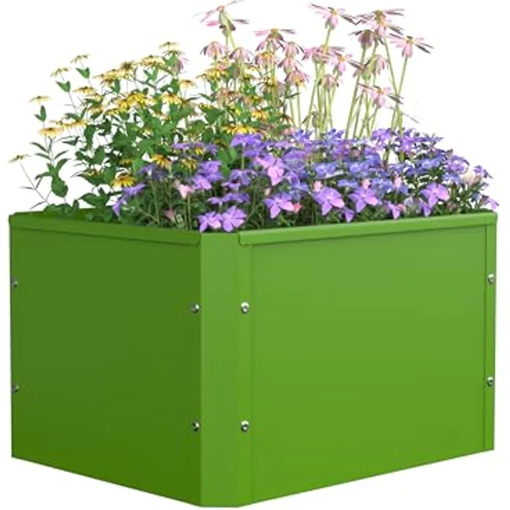 VCM Hochbeet Metall Balora M, Pflanzkasten 50x40 cm mit wetterfestem Design und einfacher Aufbauanleitung – Bild 1
