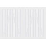 Plus Doppeltor Nagano, Sichtschutztor 200 x 140 cm aus Kiefer/Fichte, weiß RAL 9010, FSC-zertifiziert