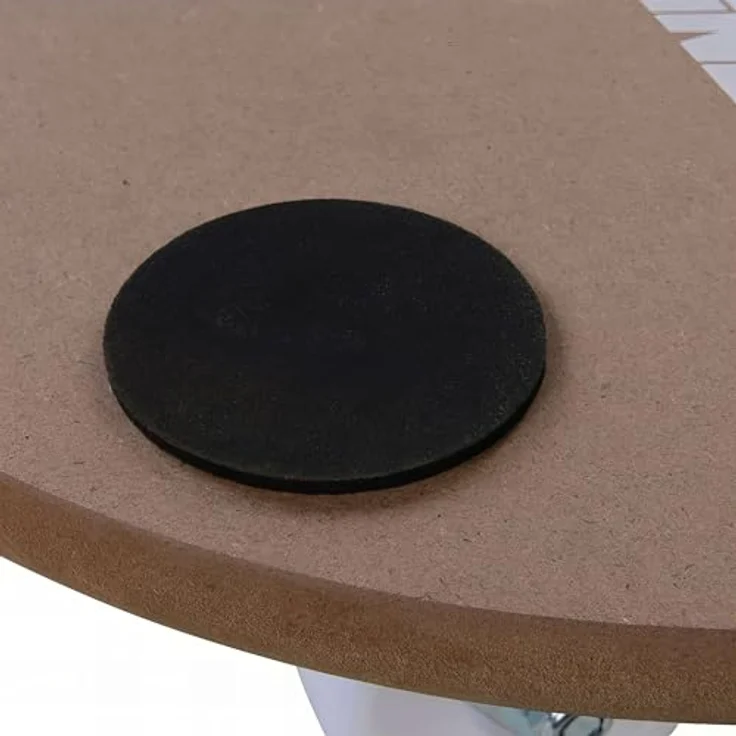 Silverline 739663 Rolluntersetzer, rund, MDF mit 250 kg Tragfähigkeit, 4 stabile Nylon-Lenkrollen – Bild 5