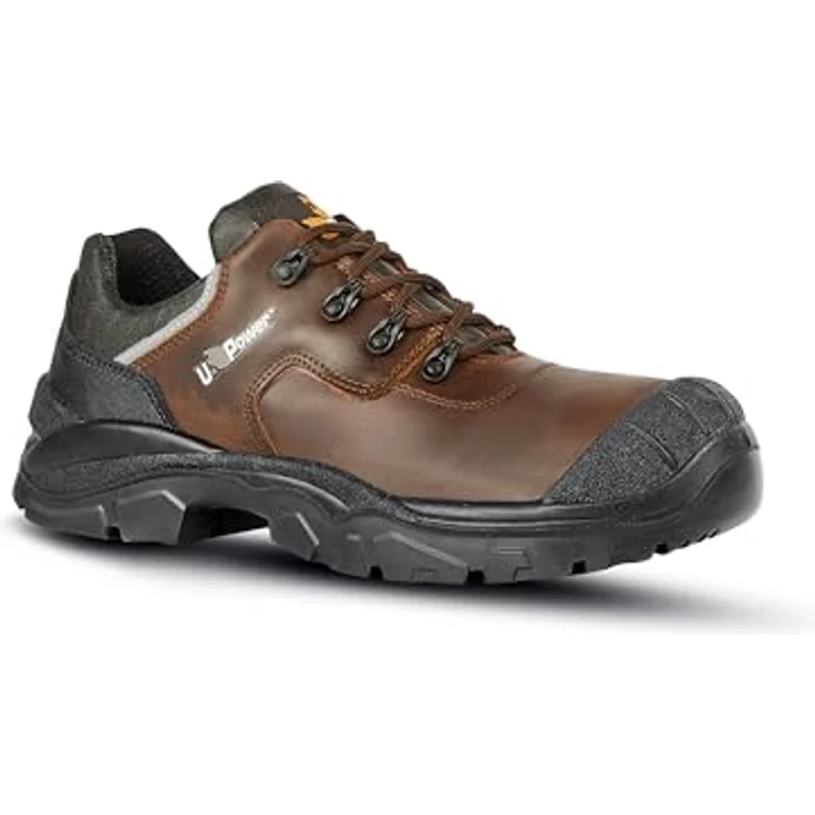 U-POWER QUEBEC S3 SRC Sicherheitshalbschuh, robustes Pull-Up Leder, durchtrittsichere Zwischensohle, wasserabweisend, Größe 35 – Bild 2