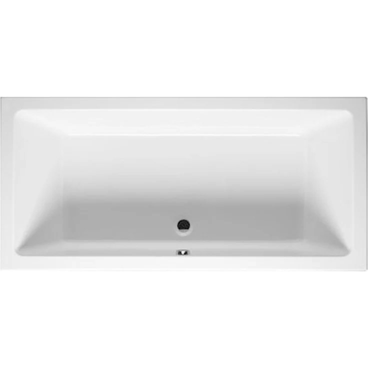 Riho Lugo, Badewanne für 2 Personen, rechteckig, untergebaut, in glänzendem Weiß, B137001005