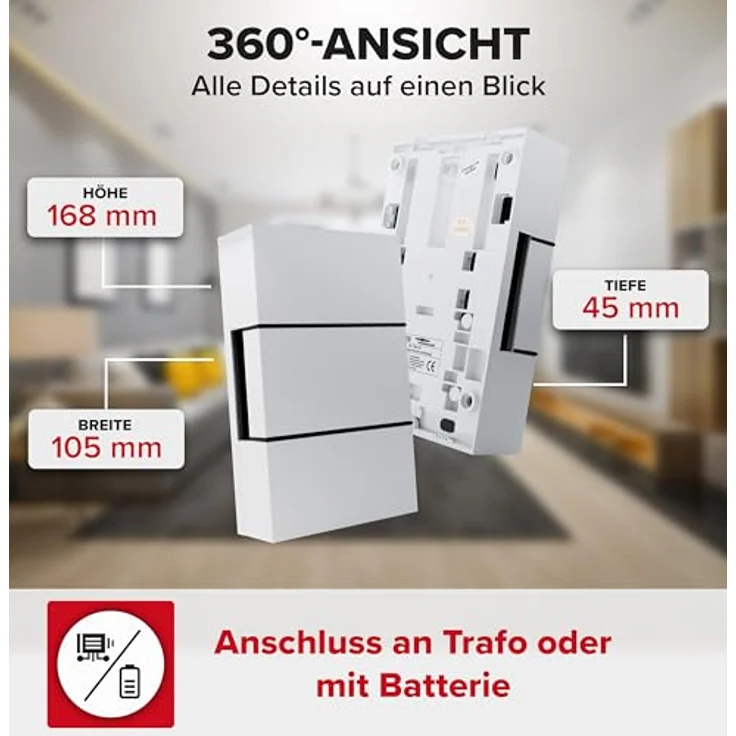 Heidemann Gong, weiß schwarz, HEIDEMANN – Bild 5