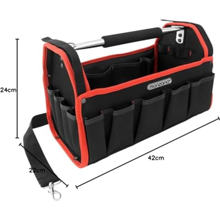 Werkzeugtasche Montagetasche Werkzeugbox Werkzeugkasten Werkzeug Schultergurt XL – Bild 11