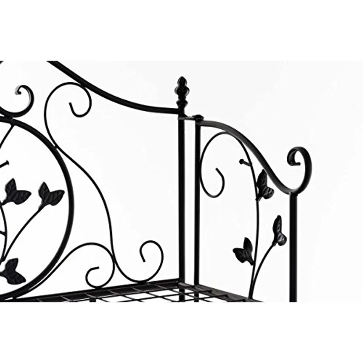 CLP Spalier Standregal Arona - Landhausstil, pulverbeschichtetes Eisen, 158 cm hoch – Bild 10