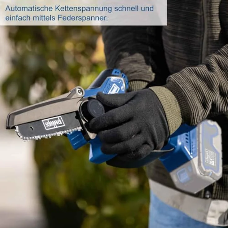 Scheppach BC-PS150-X, Akku Kettensäge mit 150 mm Schnittstärke und bürstenlosem Motor – Bild 4