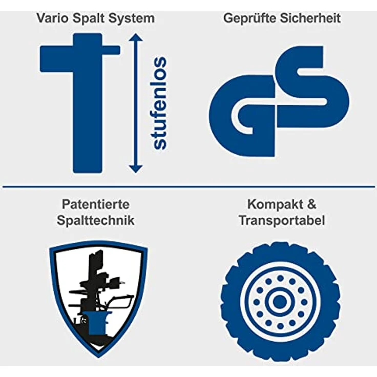 Scheppach Holzspalter Compact 10t 230V, 3.150 W, 10 t Spaltkraft, max. Spaltgutlänge 750 mm - 1.070 mm, GS-zertifiziert – Bild 3